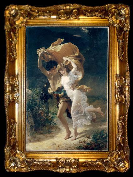 framed  Pierre Auguste Cot The Storm, ta009-2